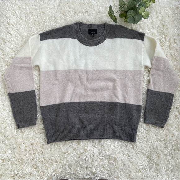 Lumiere color block crewneck sweater - Picture 1 of 5